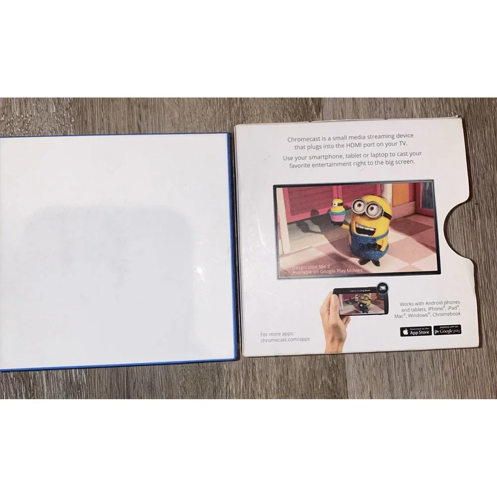 Google Chromecast (1st Generation) HDMI Media Streamer Black H2G2-42